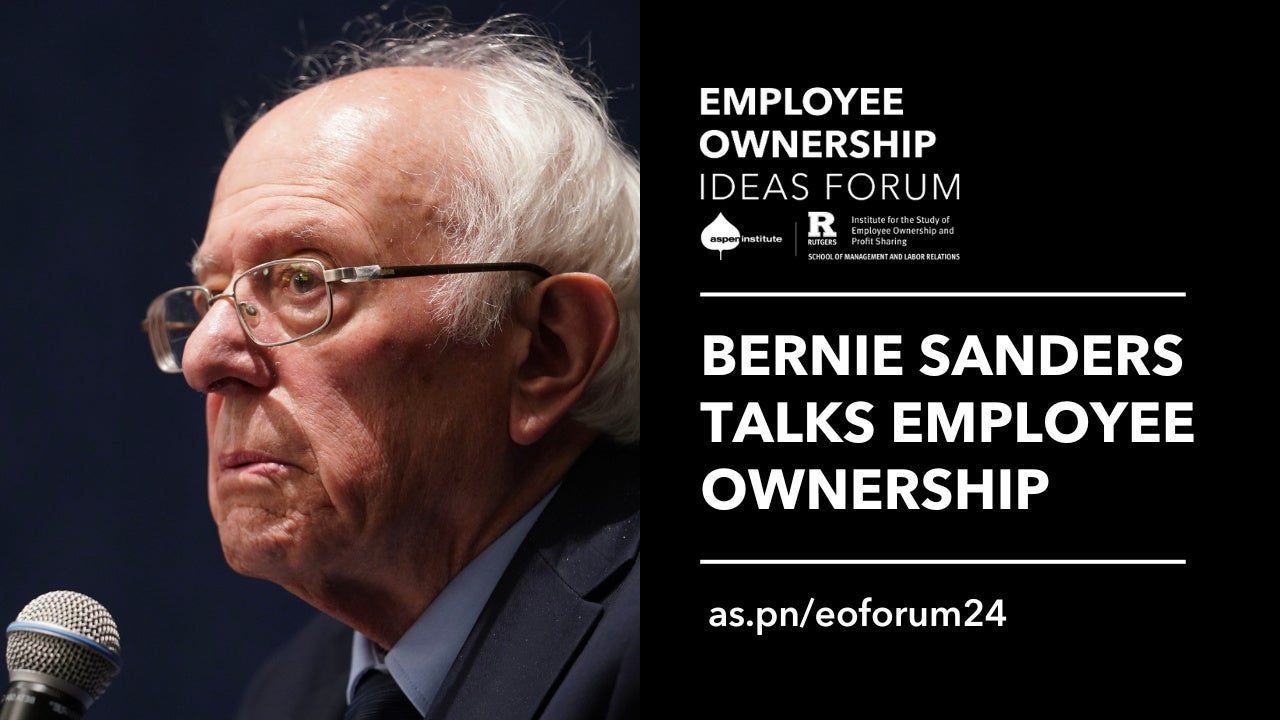 Bernie Sanders Talks Employee Ownership at the 2024 Employee Ownership Ideas Forum
