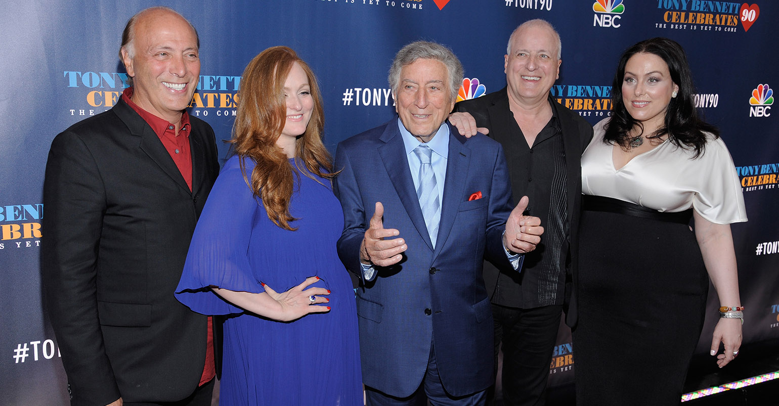 Tony Bennett and his kids