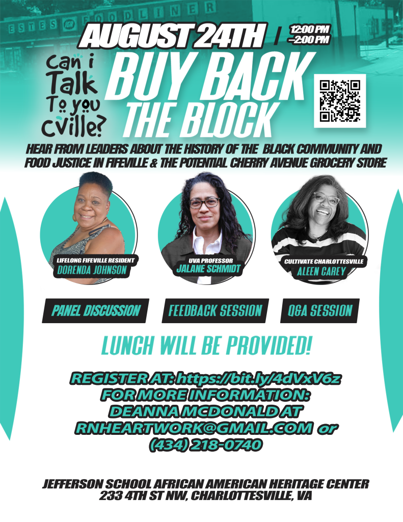 Buy Back the Block: Hear from Leaders about the History  of the Black Community and Food Justice in Fifeville  