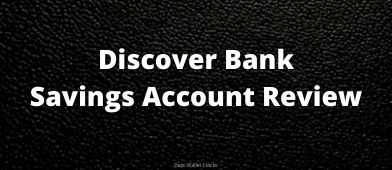 Discover® Bank Online Savings Account Review