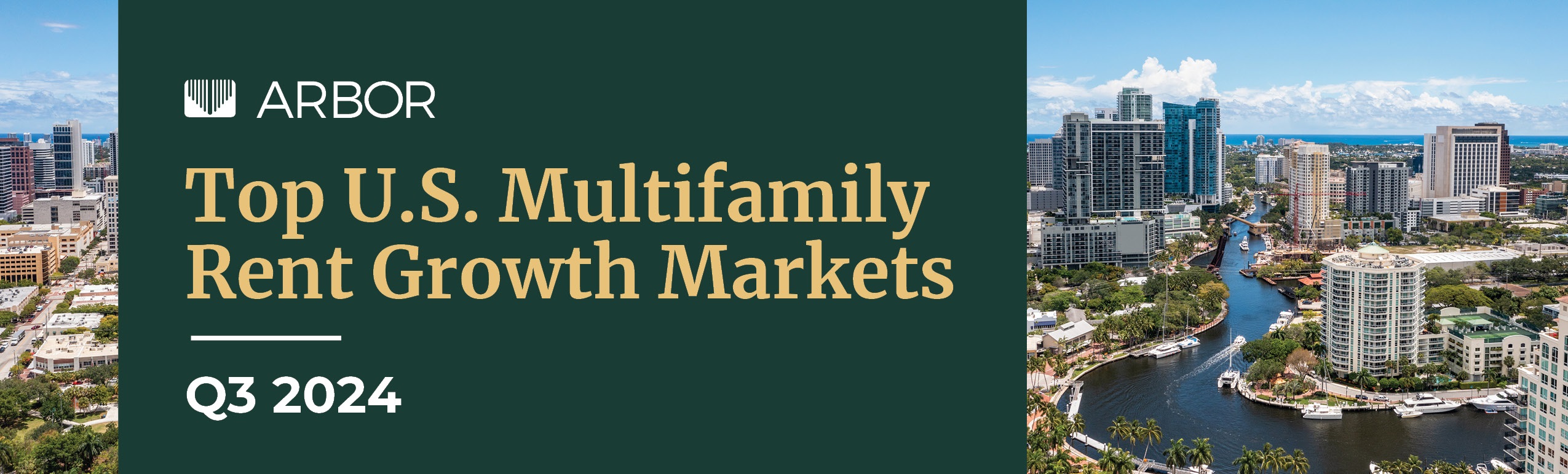 Top U.S. Multifamily Rent Growth Markets Q3 2024