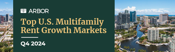 Top U.S. Multifamily Rent Growth Markets Q4 2024