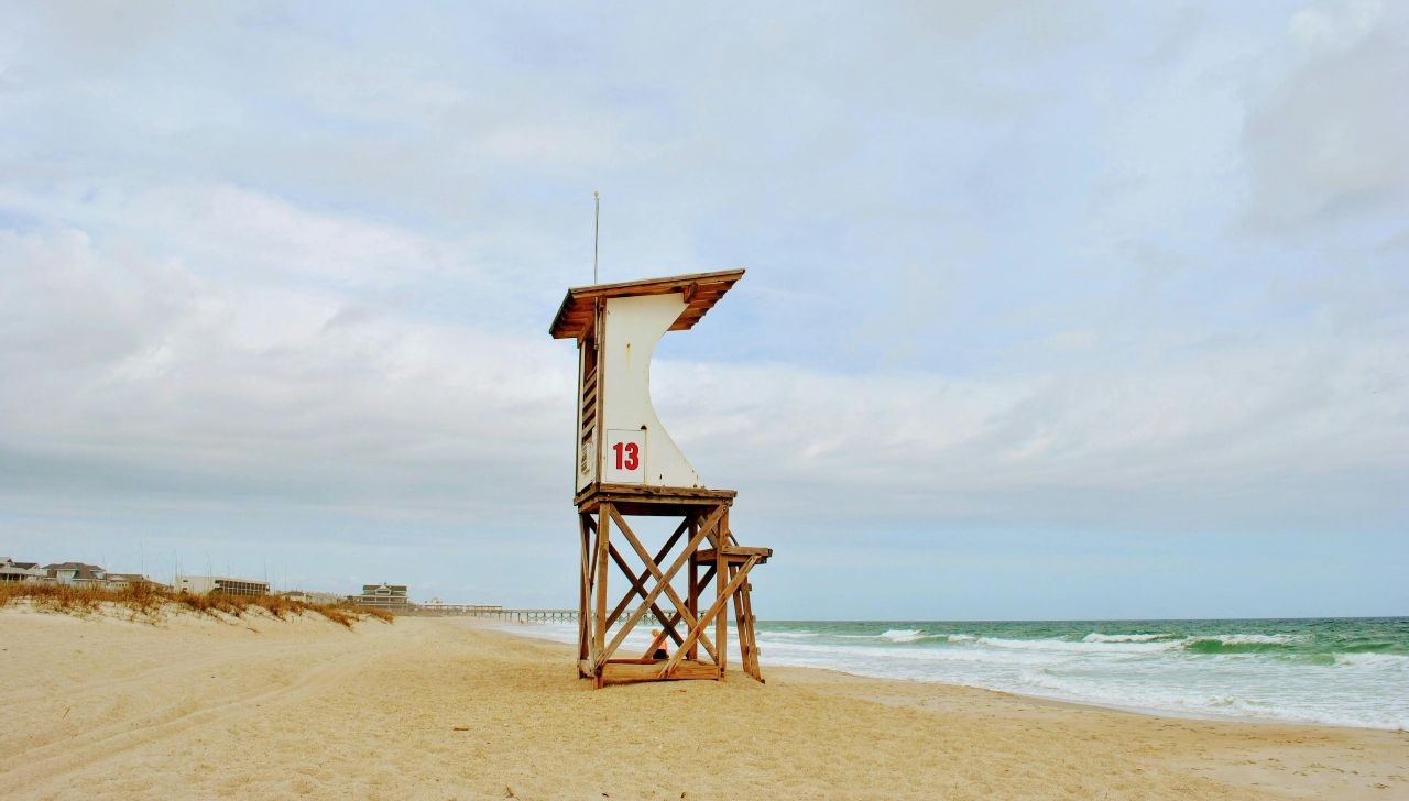 lifeguard tower on beach