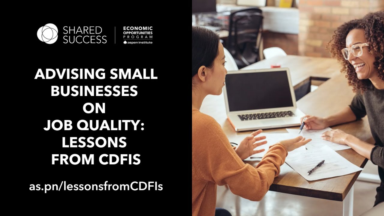 Advising Small Businesses on Job Quality: Lessons from CDFIs