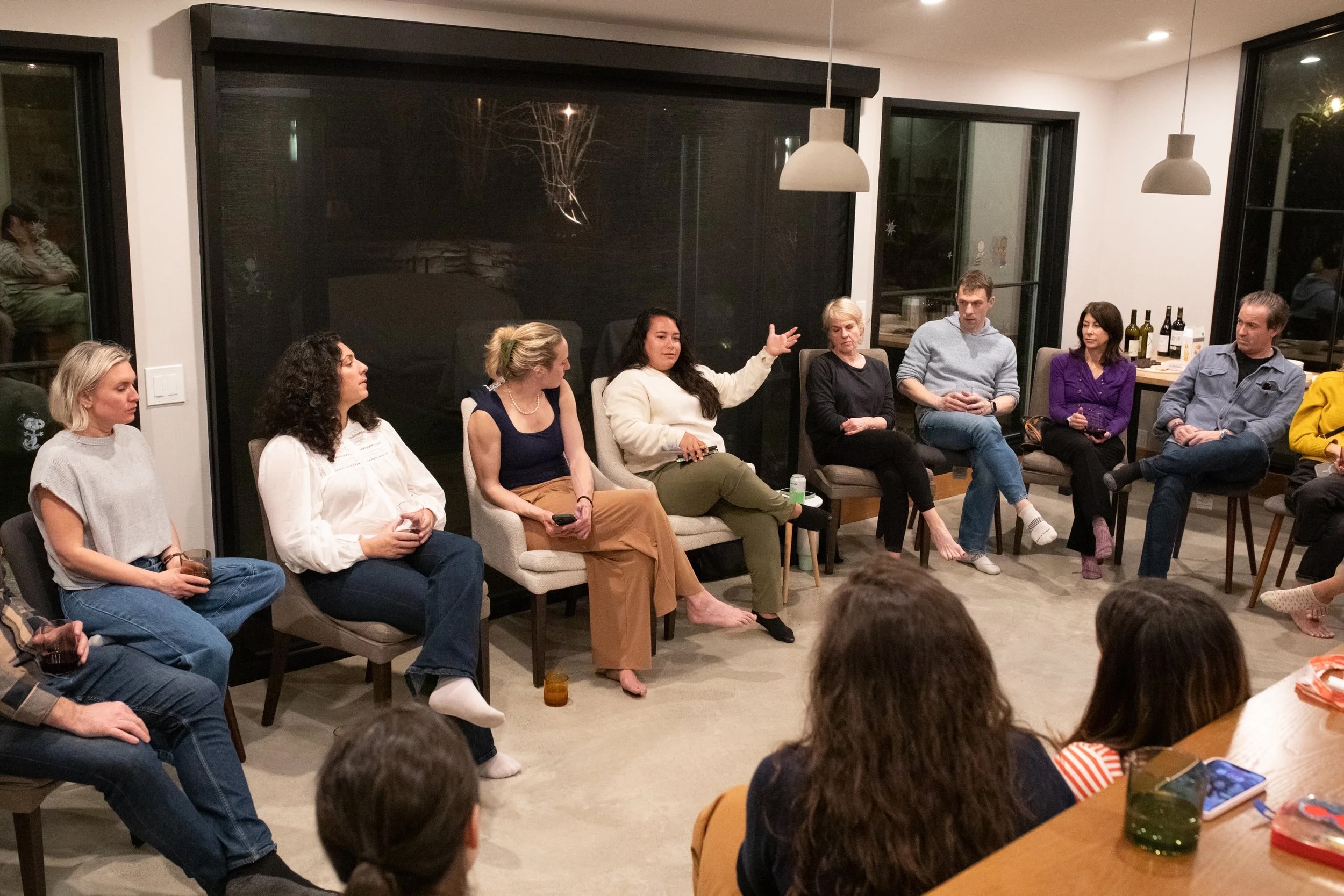 The neighbors hosting politicians in their livingrooms